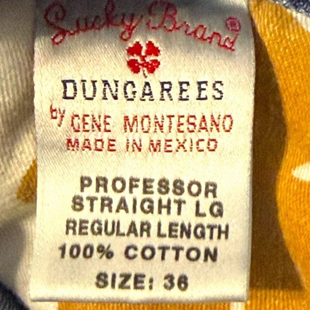 Lucky Brand Professor Regular Fit‎ Straight Leg Jeans Mens 36x30 Mexico Denim